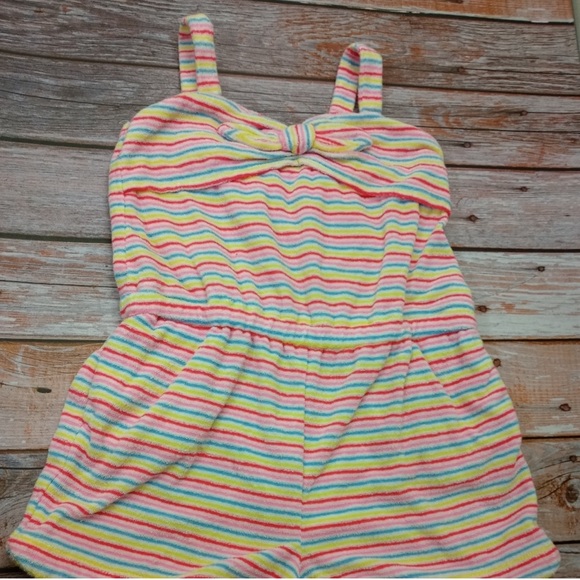 Janie and Jack Other - Adorable rainbow stripe Janie and Jack romper, size 4